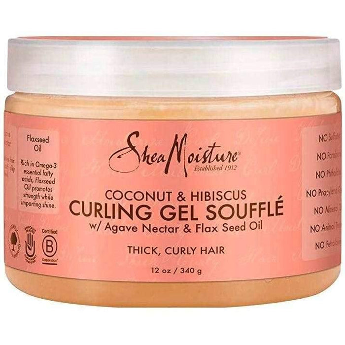 Shea Moisture Coconut & Hibiscus Curling Gel Soufflé 340g - Curly Stop