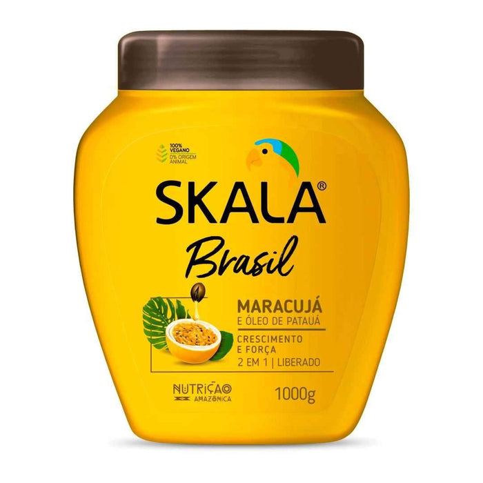 Skala Maracujá e Óleo de Patauá Crema de Tratamiento Acondicionadora 1000g - Curly Stop